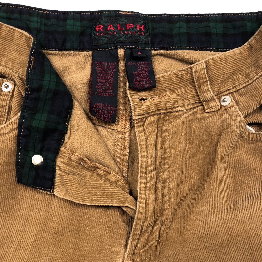 Brown corduroy Ralph Lauren pants for women